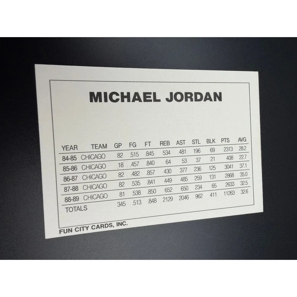 Michael Jordan Card Lot 1989 NBA Hoops 1990 Fleer All-Star Fun City Rated Rookie